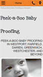 Mobile Screenshot of peekaboobabyproofing.com