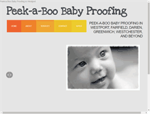 Tablet Screenshot of peekaboobabyproofing.com